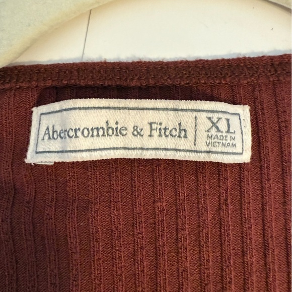 Abercrombie & Fitch LuxeLoft Slim Wrap Sweater Lightweight Surplice Top Shirt - Picture 5 of 10